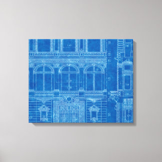 Toile Antique "Feel Blue" estampe Canvas Art