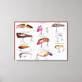 Toile "Antique Fishing Lures Wall Art" (Recto)