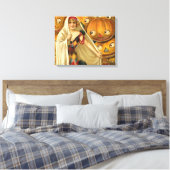 Toile Antique Halloween Jack-o'-lantern Costume Femme (Insitu(Chambre))