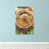 Toile Antique horloge face, Allemagne (Insitu (Plancher de Bois))