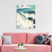 Toile Antique Japonais Bleu Vagues Océan Imprimer (Insitu(Salon))