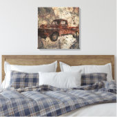 Toile Antique Rustique vieux camion (Insitu(Chambre))