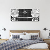 Toile Antique Vieux Timer Cadillac Headlights (Insitu(Chambre))