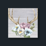 Toile Antlers floraux de cerfs<br><div class="desc">Antlers De Cerfs Floraux. Artiste : Grace Popp. ID d'image : 151088GG.</div>