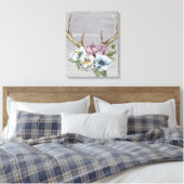 Toile Antlers floraux de cerfs (Insitu(Chambre))