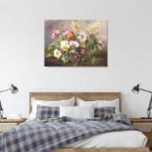 Toile Anton Mollis Vintage Pansy (Insitu(Chambre))