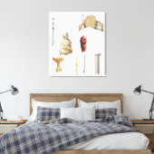 Toile Antonio Gaudi. Barcelone. Espagne. Architecture (Insitu(Chambre))