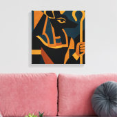 Toile Anubis Art Abstrait Moderne (Insitu(Salon))
