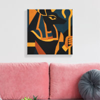 Anubis Art Abstrait Moderne