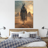 Toile Anubis Canvas – Egyptian Mythology Wall Art (Insitu(Chambre))