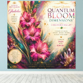 Toile Août Gladiolus Dimensions de Floraison Quantique (Insitu (Plancher de Bois))