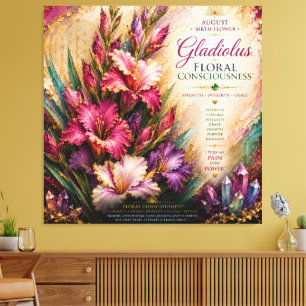 Toile Août Glaïeul Floral Consciousness™ Extra Large