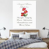 Toile Août Mois de naissance Fleur Gladiolus Cadeau de n (Insitu(Chambre))