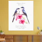 Toile Août Mois de naissance Gladiolus à fleurs avec ois (Insitu(Salon))