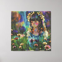 *~ AP56 Fleur Fleur Sauvage Peinture d'art pour fi