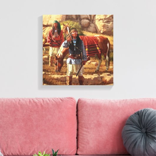 Toile Apache Braves Avec Geronimo (Insitu(Salon))