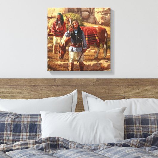 Toile Apache Braves Avec Geronimo (Insitu(Chambre))