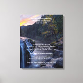 Toile Apache Mariage Blessing River Water Falls (Recto)