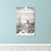 Toile Apache Scouts dirige la patrouille de l'armée à la (Insitu (Plancher de Bois))