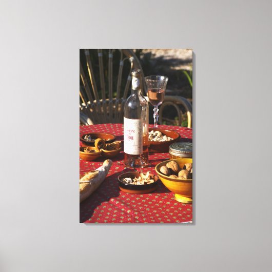 Toile Apéritif et hors-d'oeuvre préparés : pain, olives, (Recto)