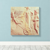 Toile Aphrodite et Hermes sur un char (Insitu (Plancher de Bois))