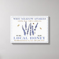 Apiary Name Farmer's Market Local Honey Sign Bee