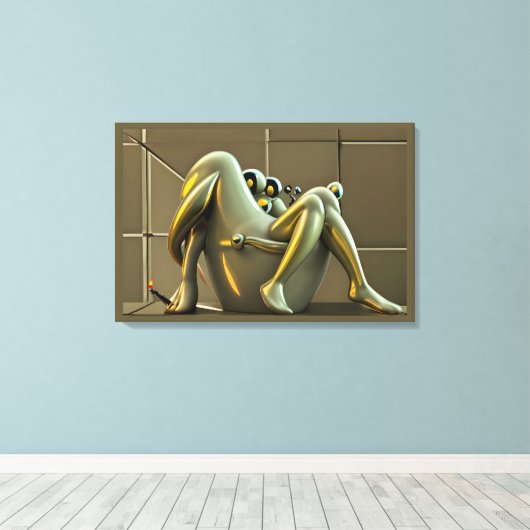 Toile Apogée de l'hyperbole (Insitu (Plancher de Bois))