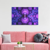 Toile Apophyse fractal - Fusion d'atomes - triptyque (Insitu(Salon))