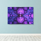Toile Apophyse fractal - Fusion d'atomes - triptyque (Insitu (Plancher de Bois))