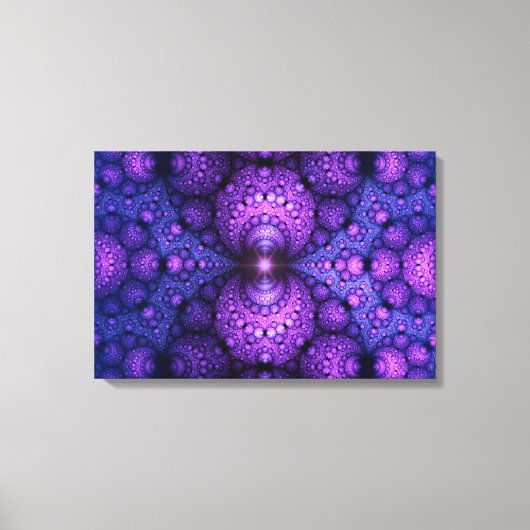 Toile Apophyse fractal - Fusion d'atomes - triptyque (Recto)