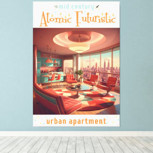 Toile Appartement Urbain Futuriste Atomique