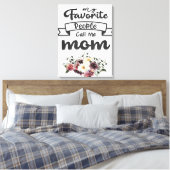 Toile Appelez-moi maman| Meilleur cadeau de maman (Insitu(Chambre))