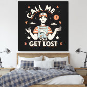 Toile appelez-moi si vous êtes perdu (Insitu(Chambre))