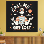 Toile appelez-moi si vous êtes perdu (Insitu(Salon))