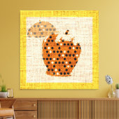 Toile Apple Fine Art sur Burlap Linen Jute (Insitu(Salon))