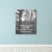 Toile Apprenez-moi à danser, Seigneur prière chrétienne (Insitu (Plancher de Bois))