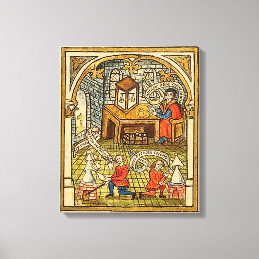 Toile Apprentis en laboratoire médiéval (Recto)