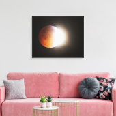 Toile Approcher l'éclipse totale de la lune (Insitu(Salon))