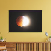 Toile Approcher l'éclipse totale de la lune (Insitu(Salon))