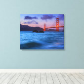 Toile Après le coucher du soleil à Baker Beach (Insitu (Plancher de Bois))