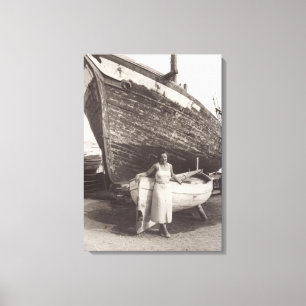 Toile Après-midi à French Riviera Cannes dans les années