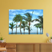 Toile Après-midi tropical avec palmiers (Insitu(Salon))