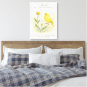 Toile April Birthday Bible Verse Cross and Resurrection  (Insitu(Chambre))