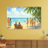 Toile Aqua Breeze Beach Day Watercolor (Insitu(Salon))