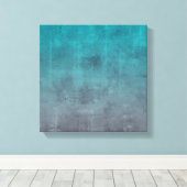 Toile Aqua Green Gris effet de pierre rustique Abstrait (Insitu (Plancher de Bois))