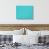 Toile Aqua tropical / Turquoise couleur solide SW 6767 (Insitu(Chambre))