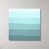 Toile Aqua Turquoise Abstrait (Recto)