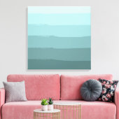 Toile Aqua Turquoise Abstrait (Insitu(Salon))