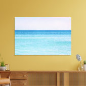 Toile Aqua Turquoise Lavender Ocean Waves Plage tropical (Insitu(Salon))