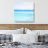 Toile Aqua Turquoise Lavender Ocean Waves Plage tropical (Insitu(Chambre))